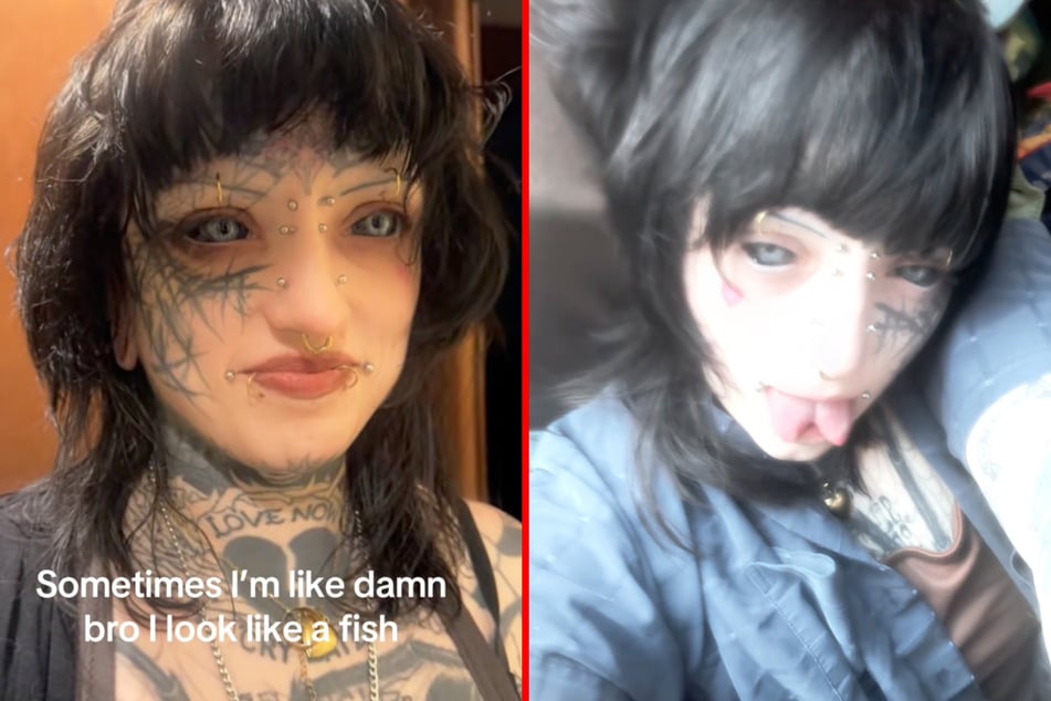 Aurora Arena tattooed her eyeballs, despite the risk that it could blind her, and now thinks that she looks like a fish.