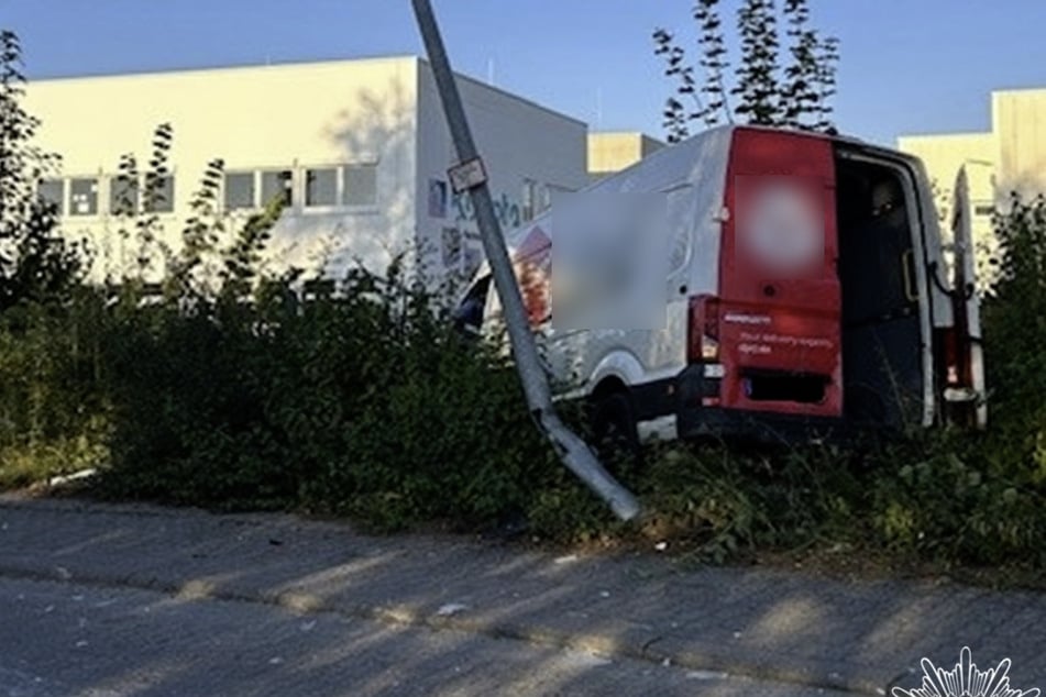 Die Flucht mit dem Paket-Lieferwagen endete im Gebüsch, dann ging es zu Fuß weiter.