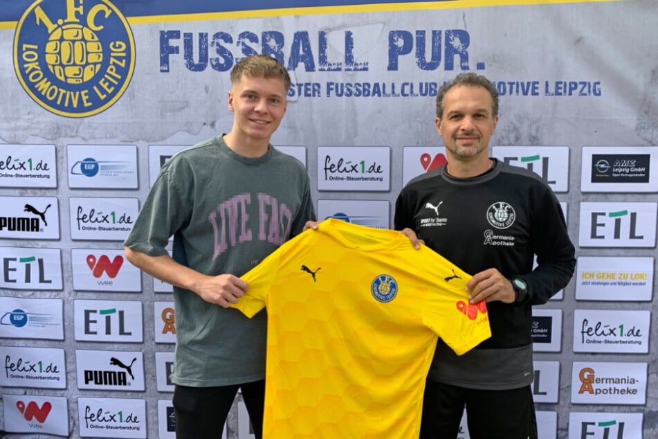 Niklas Schneider (l.) ist bereit für den nächsten Schritt beim Traditionsverein in Probstheida.