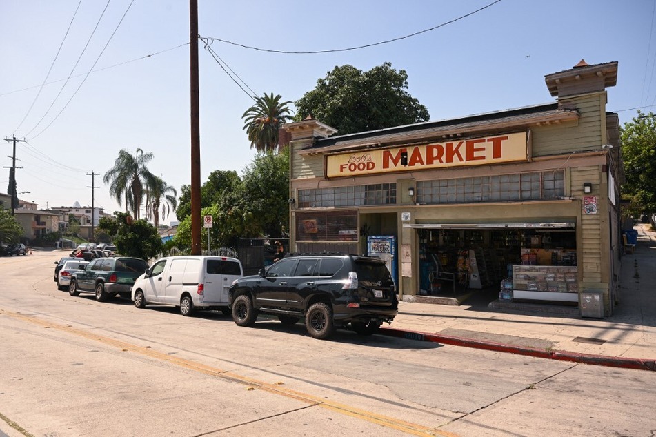 Protesters rallied just down the street from Bob's Market, which features prominently in the Fast &amp; Furious films.