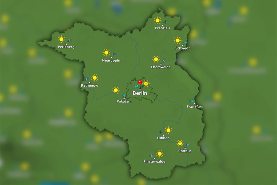 Die Temperaturen bleiben in Berlin und Brandenburg am Dienstagvormittag und in der Nacht zu Mittwoch deutlich unter dem Gefrierpunkt.