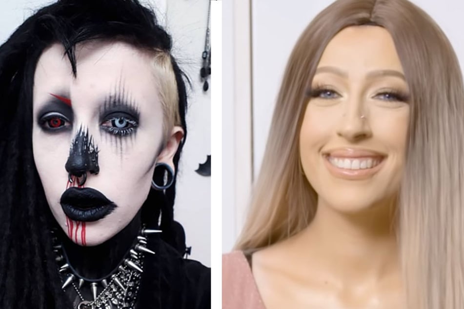 Extreme goth gets makeover and shocks her boyfriend!