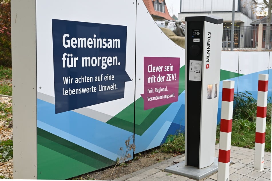 Eine Ladesäule der Zwickauer Energieversorgung.