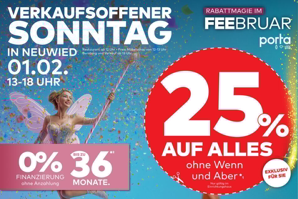 Über dieses Bild kommt Ihr zum Rabatt bei porta Neuwied.