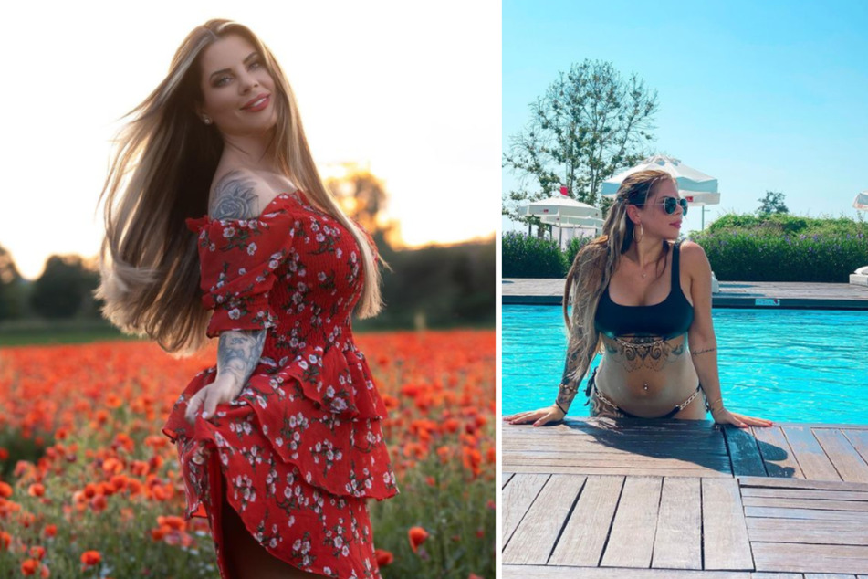 Influencerin Jenny Frankhauser (29) war in ihrem zweiwöchigen Urlaub so gut wie gar nicht auf Social Media aktiv. (Fotomontage)