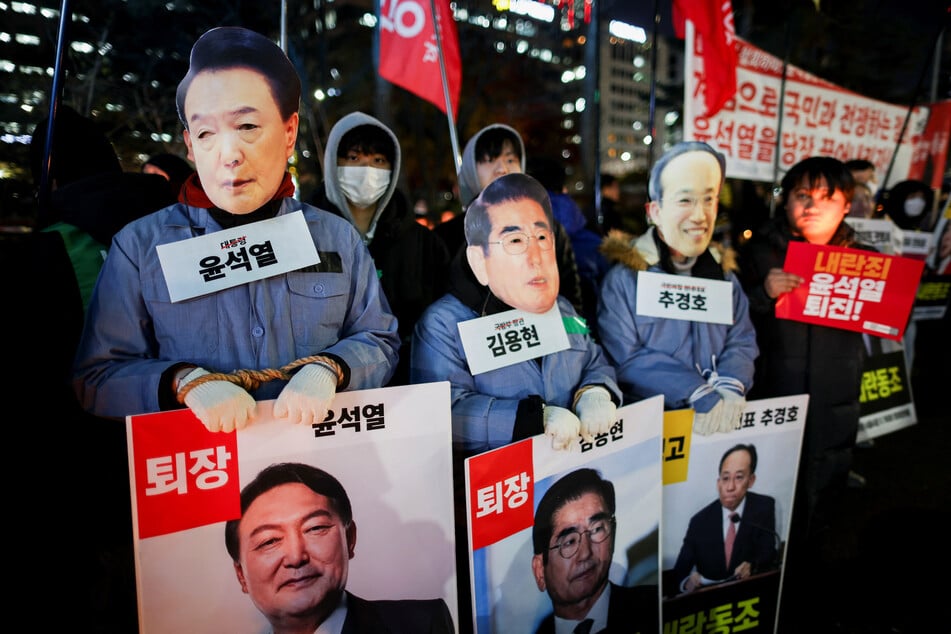 Kim, along with President Yoon Suk Yeol, are under investigation for insurrection, amid widespread protests.