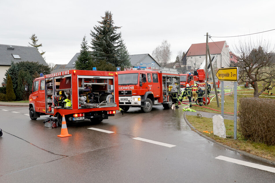 Großeinsatz der Feuerwehr in Geringswalde am Mittwochvormittag.