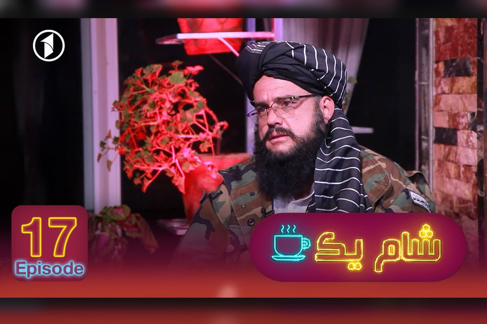 Taliban-Aktivist Mobin Khan ist zu Gast in einer Talkshow bei 1TV.