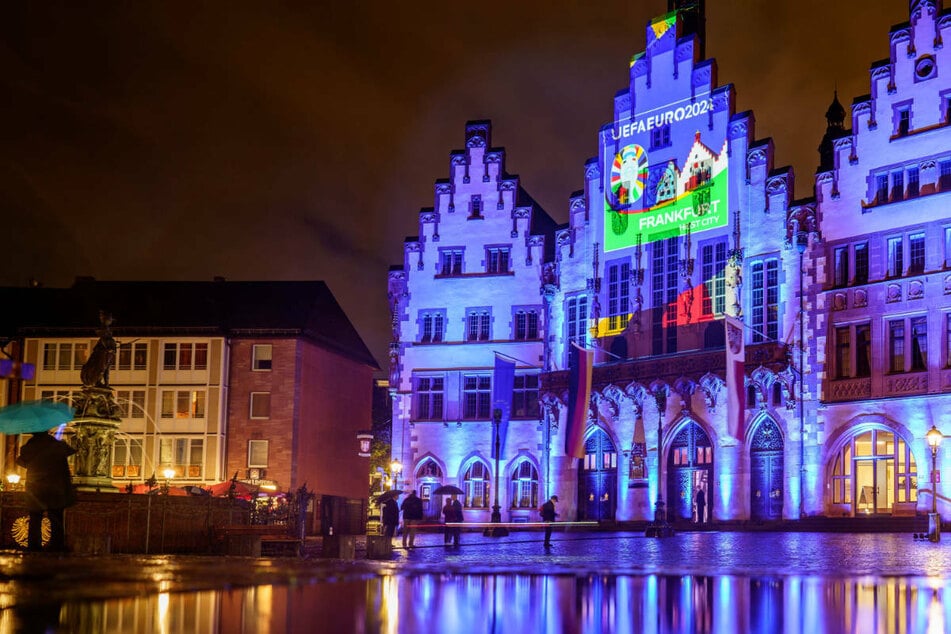 Frankfurt: Frankfurt präsentiert mit Illumination Logo für Fußball-EM 2024