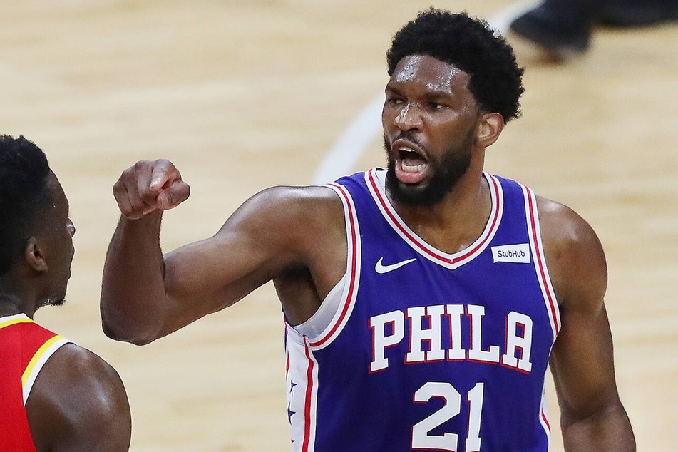 Sixers center Joel Embiid led his team with 30 points in Saturday's win over the Bulls.