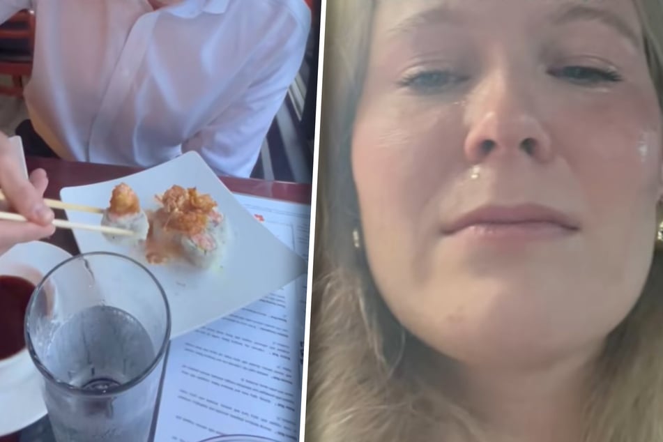 Frau geht mit Ehemann in Sushi-Restaurant: Was sie dann erlebt, lässt sie nur noch weinen
