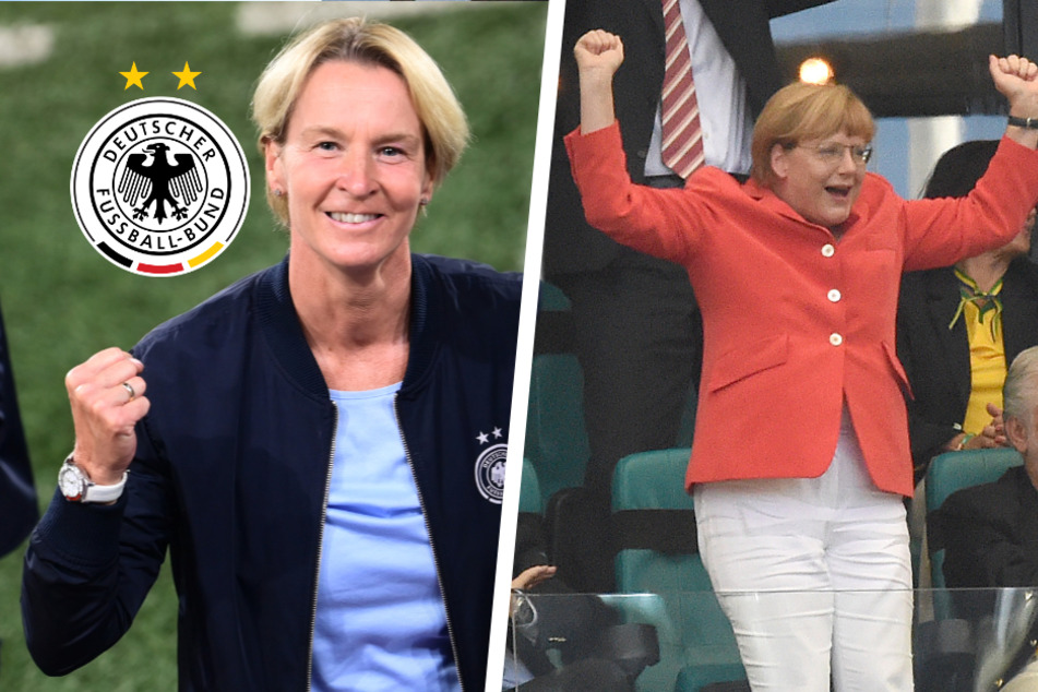 Bundestrainerin verrät: Angela Merkel gratuliert nach jedem EM-Spiel!