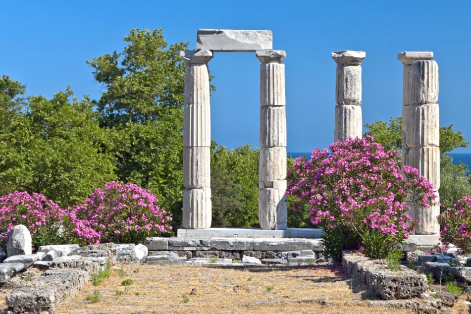 Das Heiligtum der Götter in Palaiopolis auf Samothraki.