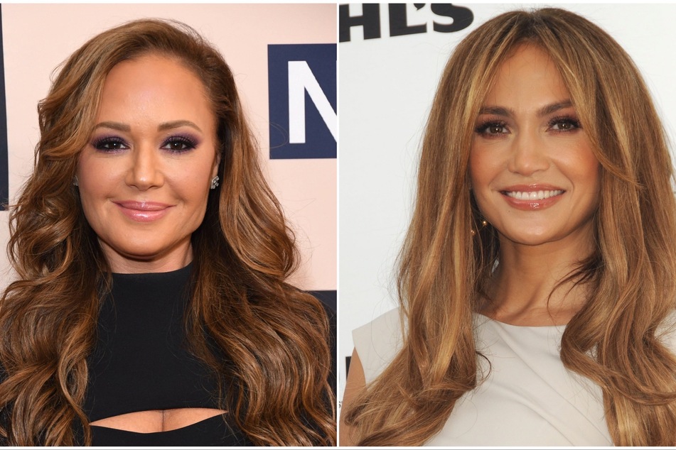 On Wednesday, Leah Remini (l) jokingly bashed her longtime bestie Jennifer Lopez (r) for always looking perfect.