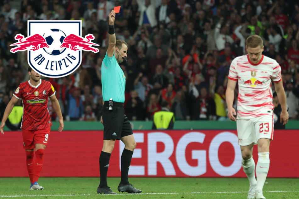 Nach Roter Karte im Pokalfinale: Strafe für RB Leipzigs Halstenberg steht fest