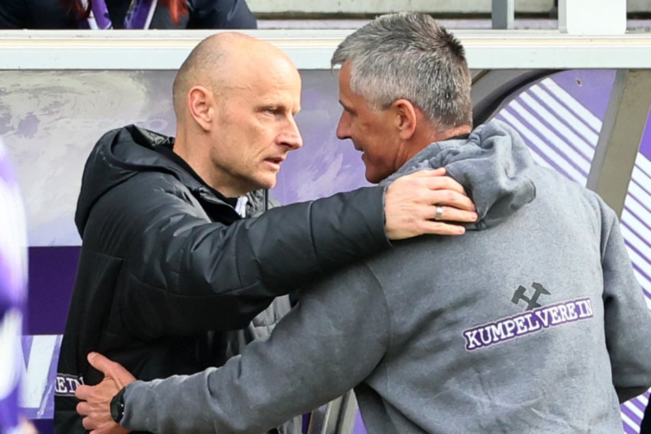 Vor einem Jahr waren Matthias Heidrich (48, l.) und Jens Härtel (56) noch dicke Tinte. Das änderte sich schnell.