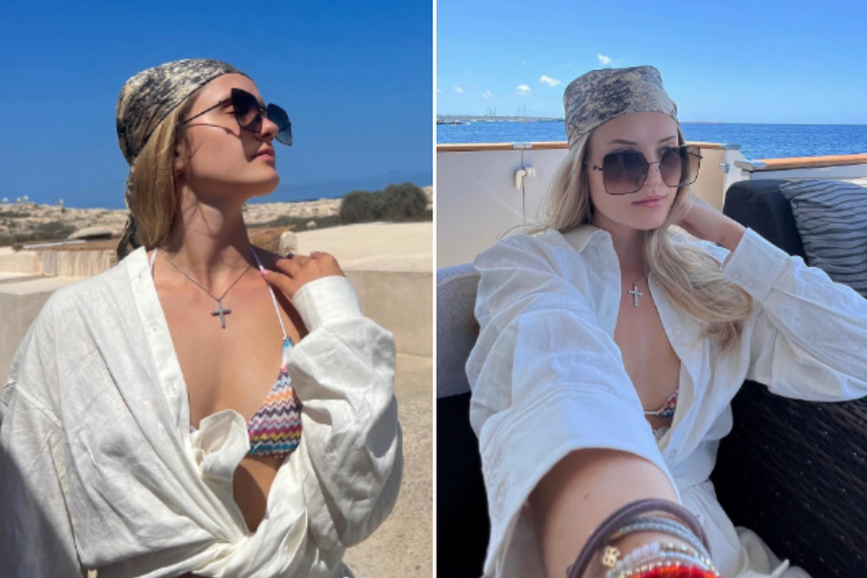 Davina Geiss dokumentiert ihren Ibiza-Sommerurlaub für ihre rund 464.000 Instagram-Fans.
