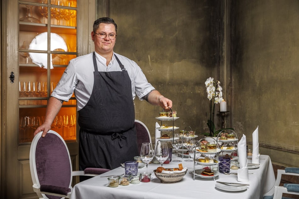 Chefkoch Marcus Langer (38) erkochte für Hermanns Restaurant in der Radebeuler "Villa Sorgenfrei" einen Michelin-Stern.