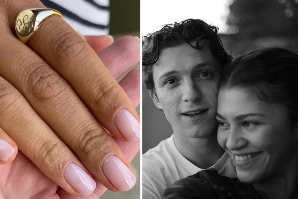 Zendaya was seen wearing a ring bearing Tom Holland's initials in a new video.