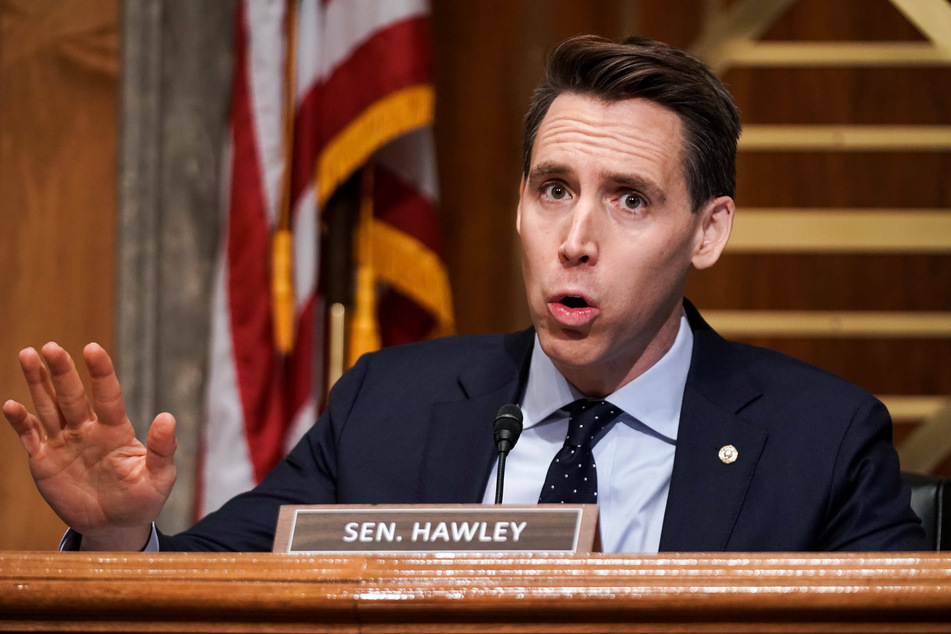 Republican Senator Josh Hawley (41) was one of Donald Trump's staunchest supporters following the former president's electoral defeat.