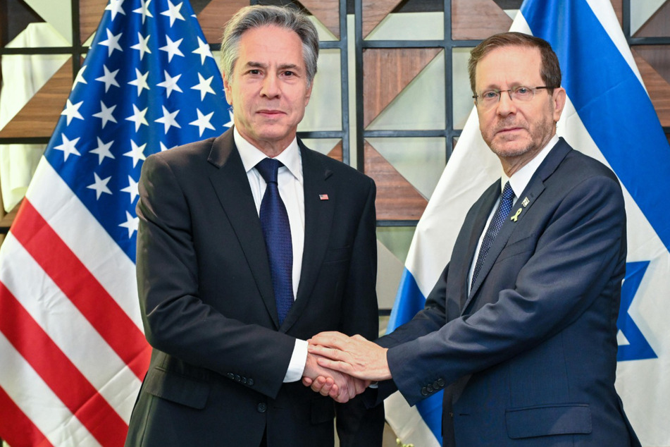 Isaac Herzog (63, rechts) hat ein persönliches Treffen mit US-Außenminister Antony Blinken (62) absolviert.