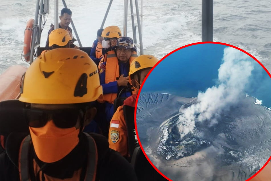 Sie wollten über den Ausbruch berichten: Boot mit Journalisten am Vulkan Anak Krakatau verschollen