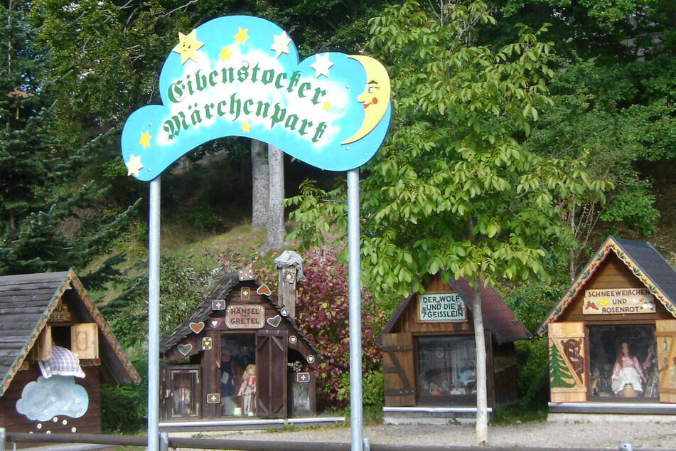 Der Märchenpark am Markt in Eibenstock.