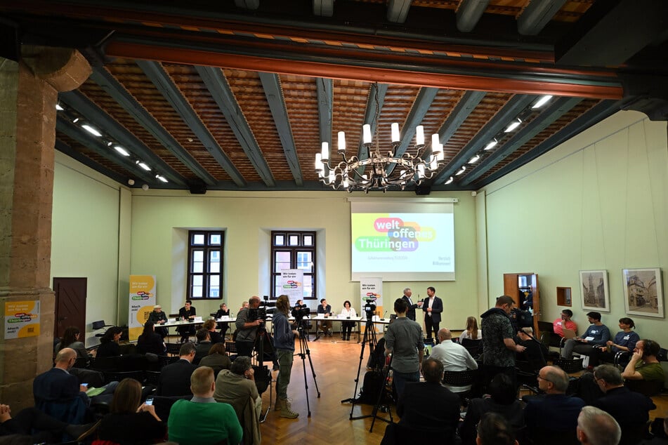 Die Initiative "Weltoffenes Thüringen" wurde am Donnerstag in Jena vorgestellt.