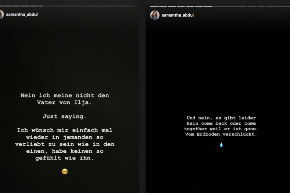 Bei Instagram berichtete Sam von ihrem Kummer.