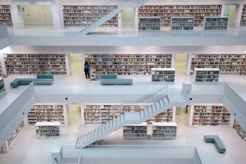 Das Innere der Stadtbibliothek.