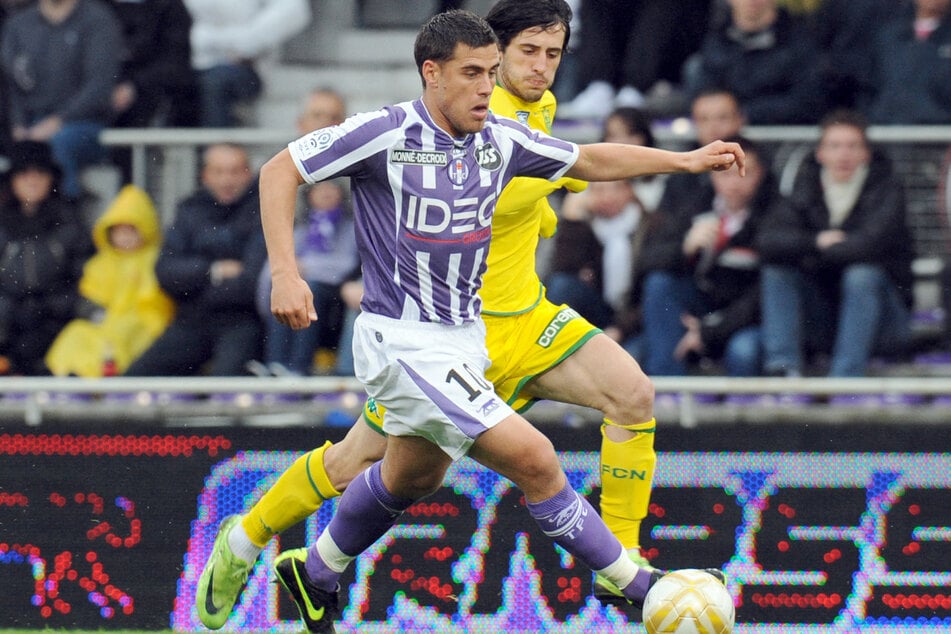 Bryan Bergougnoux (l.) 2009 im Spiel gegen den FC Nantes im Trikot von Toulouse. (Archivfoto)