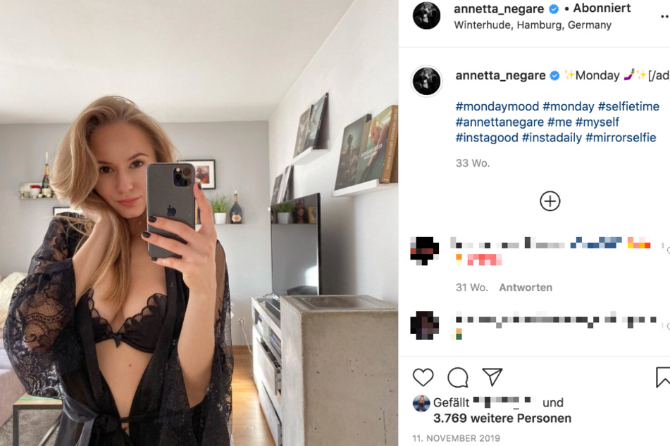 Annetta Negare posiert auf vielen ihrer Instagram-Fotos eher sexy.