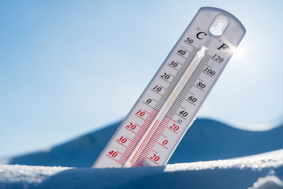 Das Thermometer könnte durchaus unter 0 anzeigen.