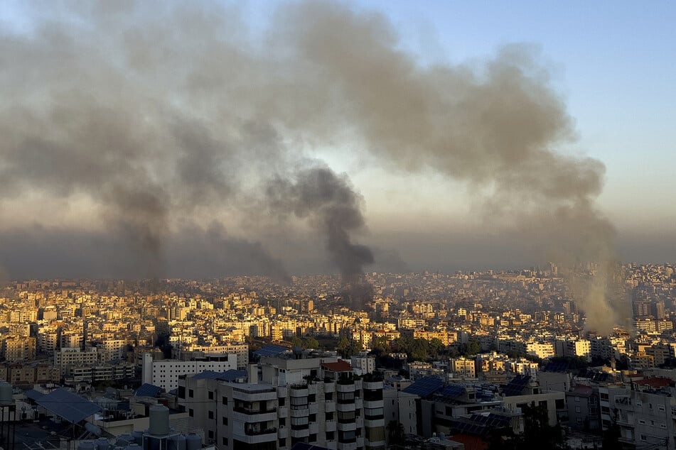 Nach israelischen Luftangriffen in den südlichen Vororten von Beirut.