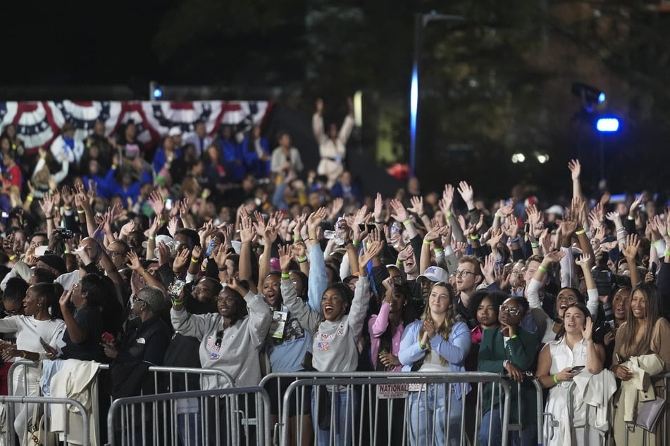 Die Wahlparty von Kamala Harris (60) auf dem Gelände der Howard University in der Hauptstadt Washington.