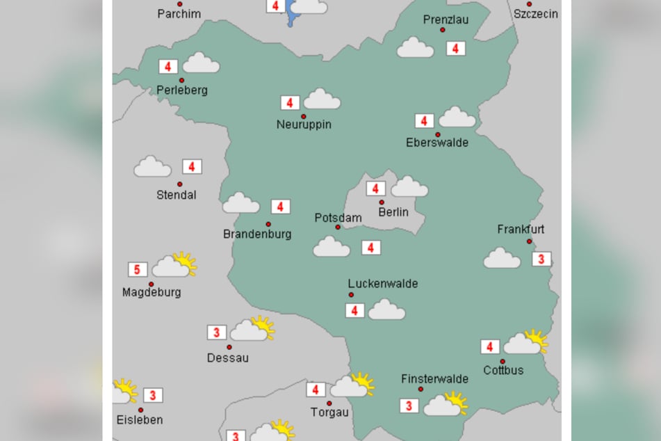 Zum Wochenstart liegen die Temperaturen in Berlin und Brandenburg bei um die vier Grad.