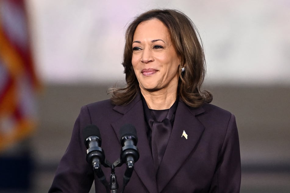 Defeated Democratic presidential candidate Kamala Harris urged her supporters to "keep fighting" as she conceded the 2024 election.