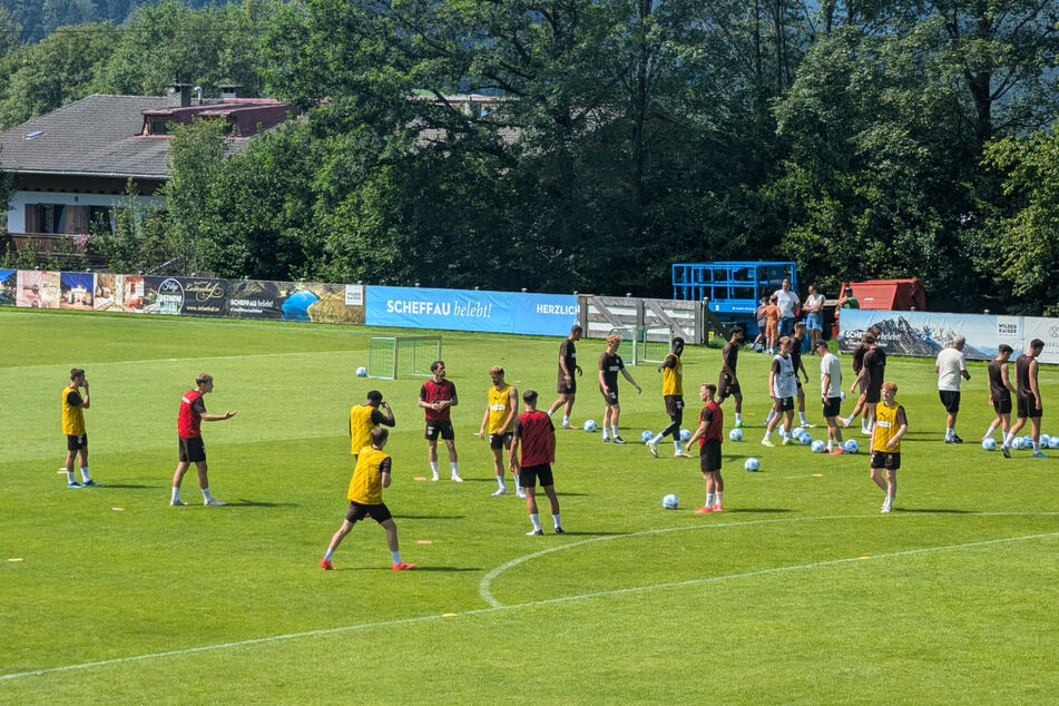 Das Training wird nun mit einer Spielform fortgesetzt.