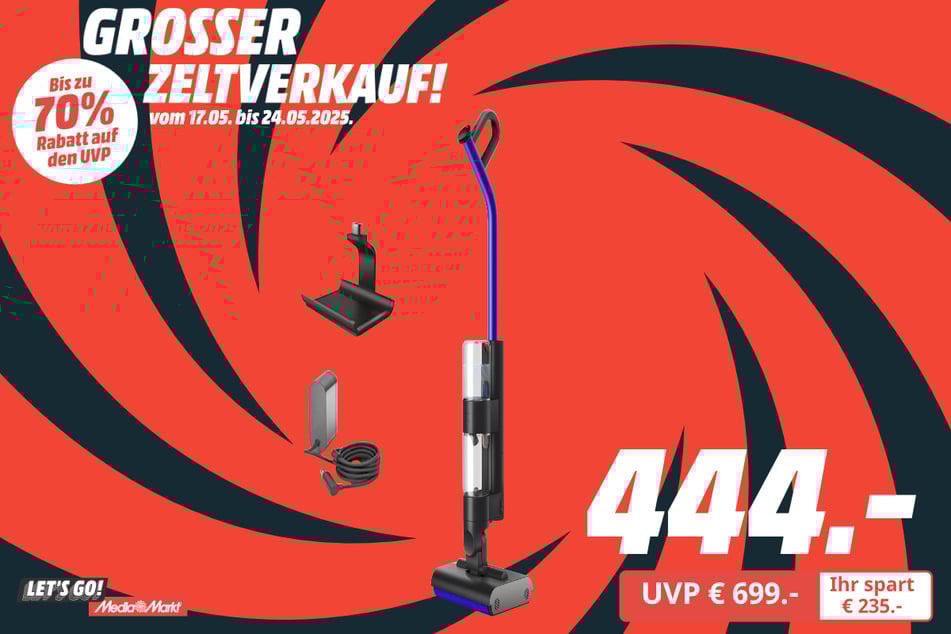 Dyson-Nasssreiniger für 444 statt 699 Euro.