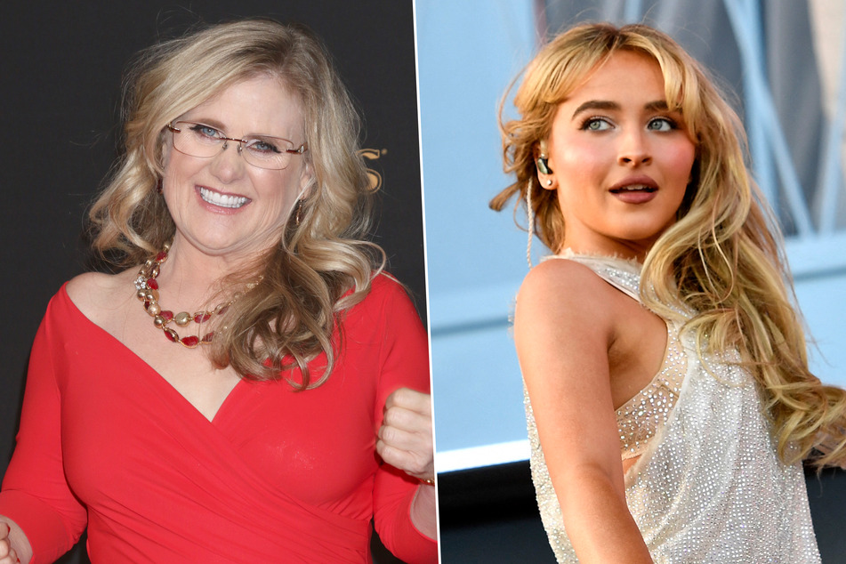 Sabrina Carpenter's (l.) aunt, The Simpsons voice actor Nancy Cartwright, dished on their unexpected family connection in a new TikTok.