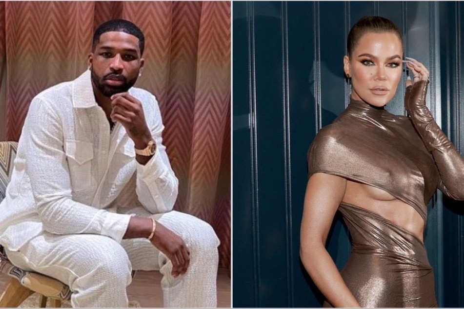 Khloé Kardashian (r) continues to support Tristan Thompson amid the death of his mother, but does that mean they've romantically reconciled?