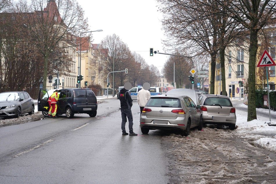 Keines der beteiligten Fahrzeuge konnte anschließend noch fahren.