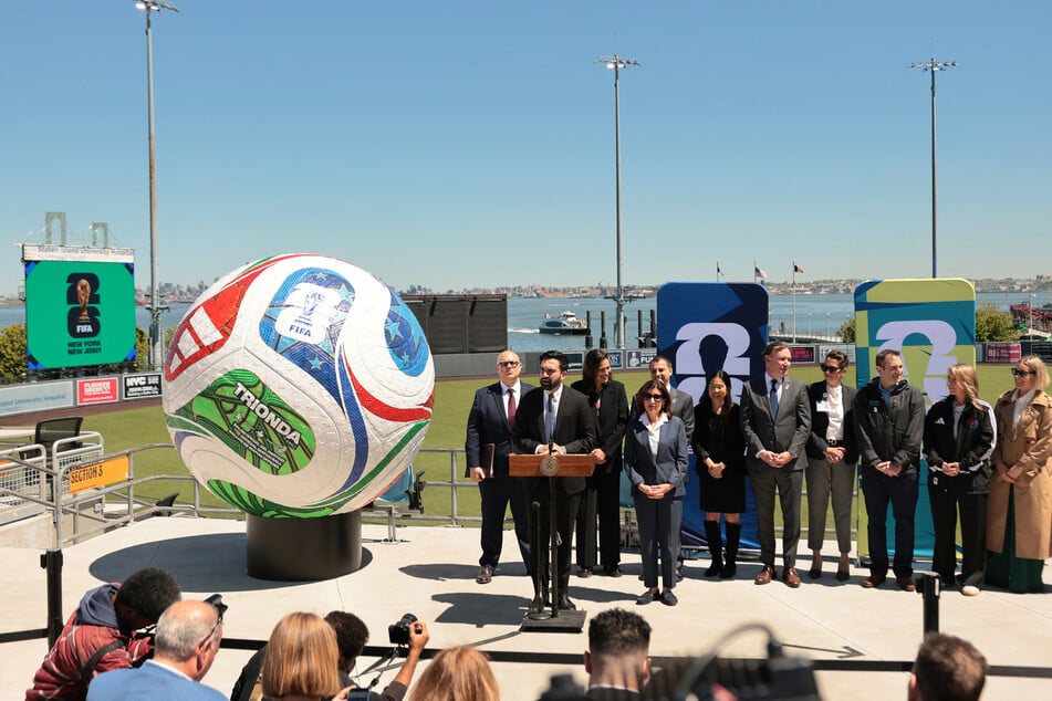 Mayor Mamdani was joined by Governor Kathy Hochul, government officials, and members of the New York New Jersey FIFA World Cup 2026 Host Committee as they announced NYC will be hosting five free viewing parties.