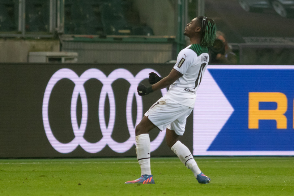 Noch vor der Halbzeitpause brachte Manu Koné sein Team zurück in die Partie. Der 1:1-Ausgleich war der erste Bundesliga-Treffer des Franzosen.
