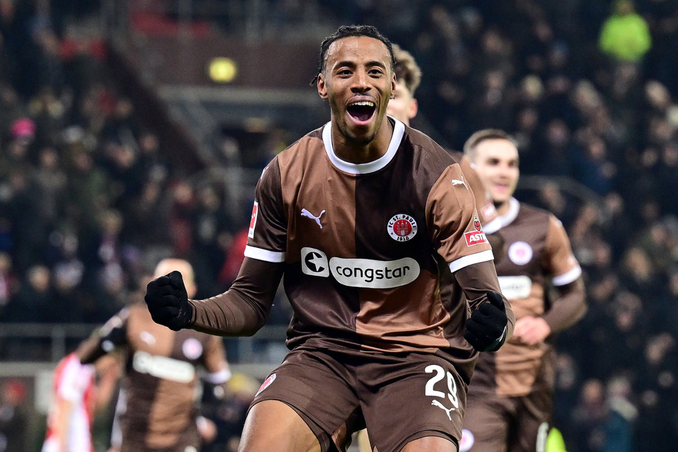 Morgan Guilavogui (26) war mit seinen beiden Toren und einer Vorlage der Matchwinner für den FC St. Pauli gegen Union Berlin.