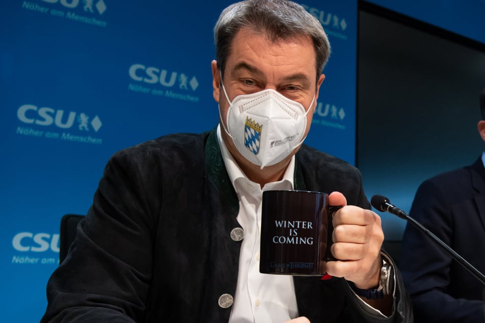 Damals noch ohne Winterfell: 2020 sorgte "GoT"-Fan und CSU-Chef Markus Söder (58) bereits mit einer Tasse mit der Aufschrift "Winter is coming" für Aufsehen. (Archiv)