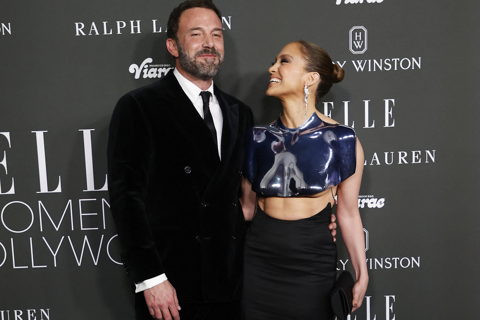 Jennifer Lopez (r.) joined Ben Affleck at his daughter's graduation amid rumors that the two were headed for divorce.