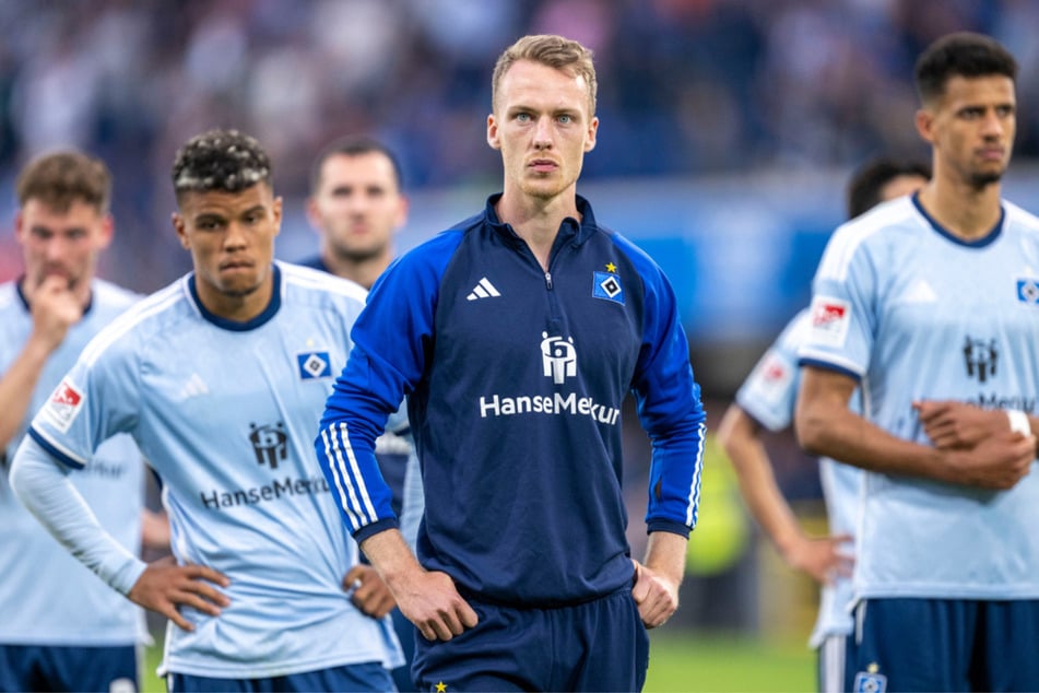 Das Jahr 2024 sorgte eher für frustrierte als für glückliche Gesichter bei den HSV-Spielern und -Verantwortlichen. (Archivfoto)