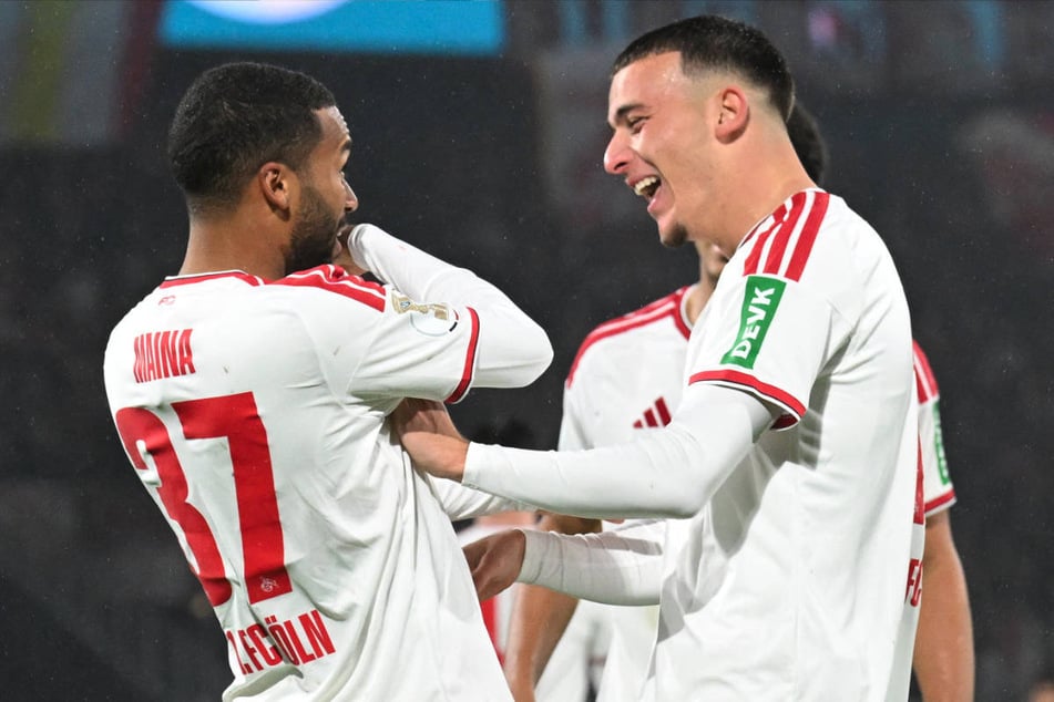 Linton Maina (27, l.) und Said El Mala spielten die Abwehr der Köpenicker phasenweise schwindelig.