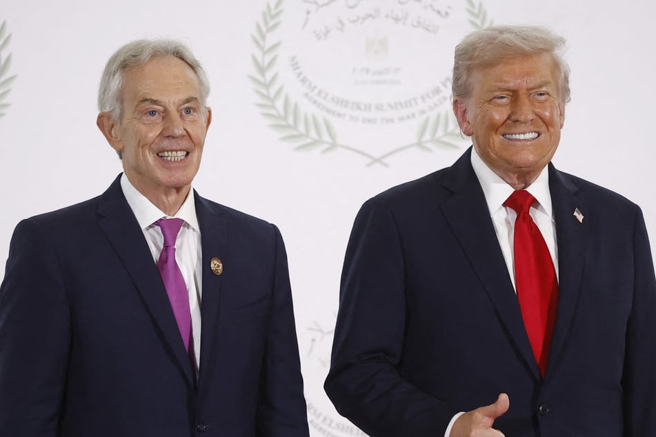 Former Prime Minister Tony Blair (l.) will play a key role on Trump's so-called "Board of Peace."